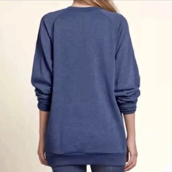 (NWT) Hollister Logo Graphic Crew Sweatshirt in Navy, Small - Picture 14 of 14